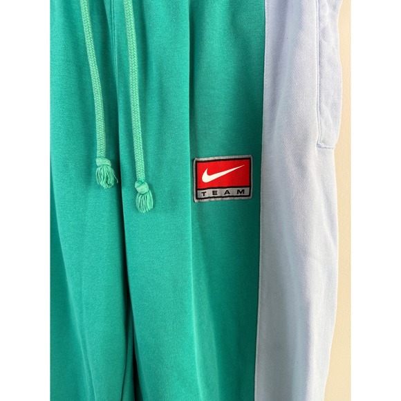 Nike Team Colorblock Sweatpants Neptune Green Joggers Women's Small Team Logo - Picture 3 of 9
